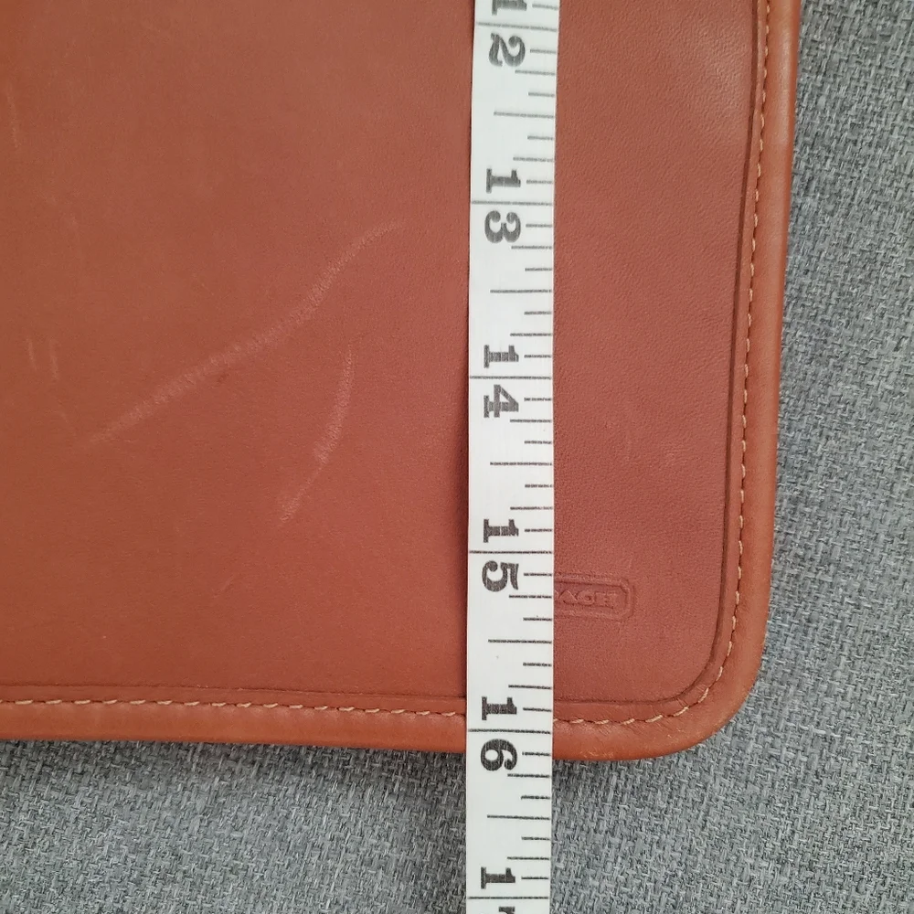 COACH VINTAGE BRITISH TAN LEATHER ACCESSORY'S/TIE TRAVEL CASE - Picture 10 of 16